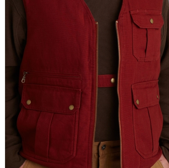 Men's Duluth Fleece Lined Firehose Vest - Picture 2 of 8